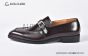 GUCCI Men's Brown Calfskin Buckle Loafers 