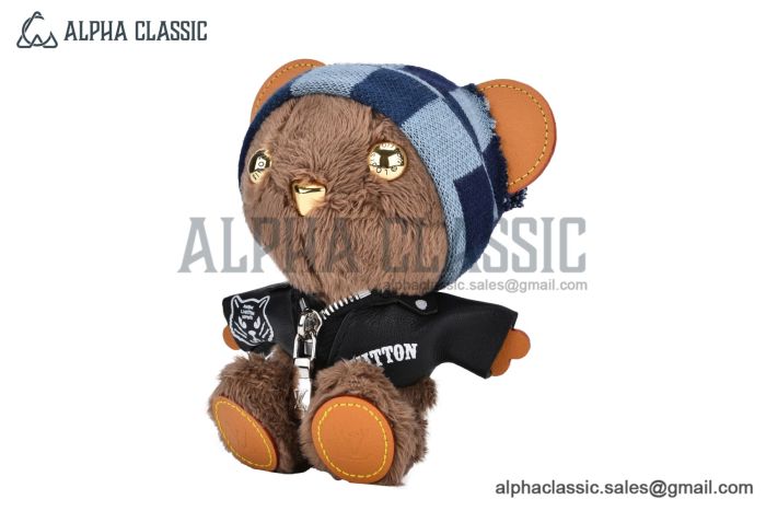 LV Louis Bear Bag Charm Black M03206