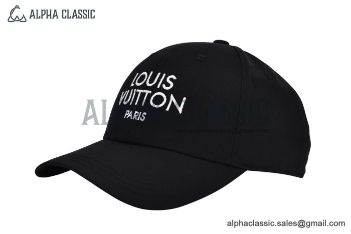 LV Script Cap Black M5187M