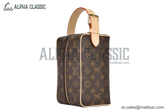 LV Locker Dopp Kit Monogram Canvas Brown M83112