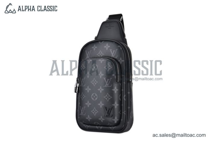LV Avenue Slingbag PM Monogram Eclipse Canvas Black M47137