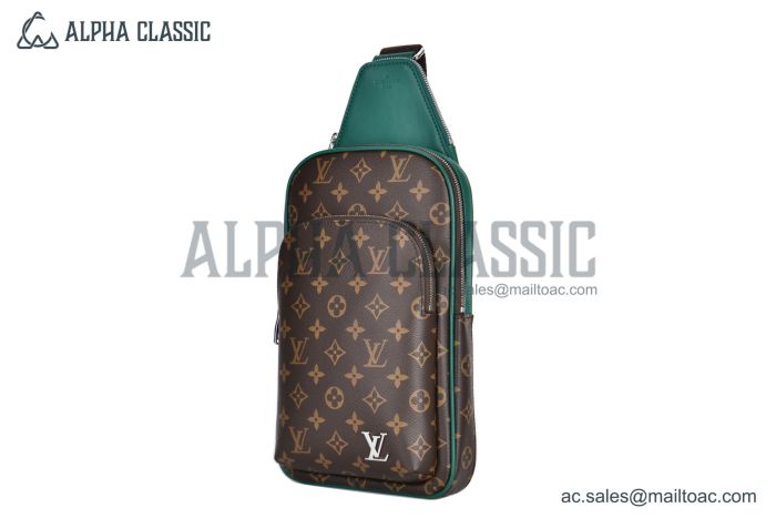 LV Avenue Slingbag Monogram Macassar Canvas Green M12734