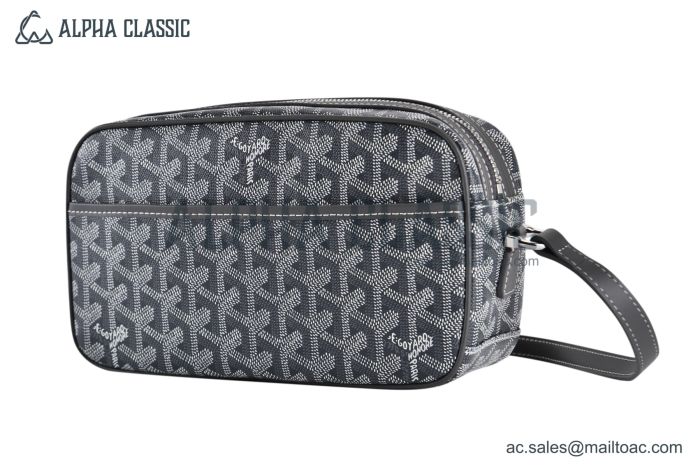 Goyard Cap-Vert PM Bag Canvas & Calfskin Grey