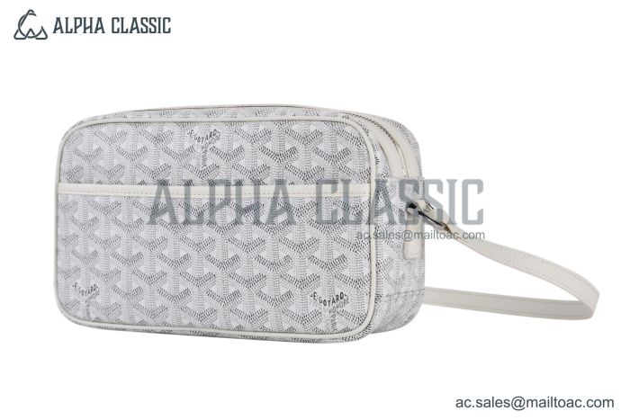 Goyard Cap-Vert PM Bag Canvas & Calfskin White
