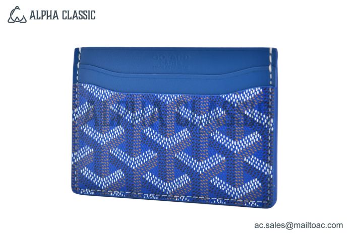 Goyard Saint-Sulpice Card Wallet Sky Blue