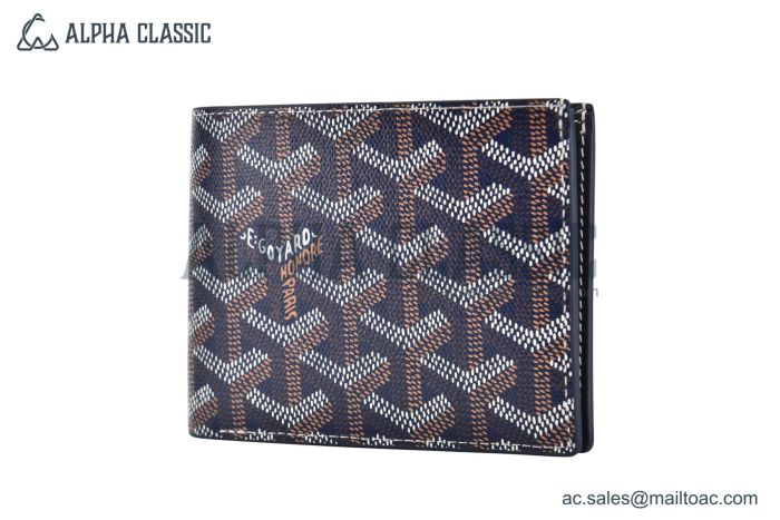 Goyard Victoire Wallet Navy Blue
