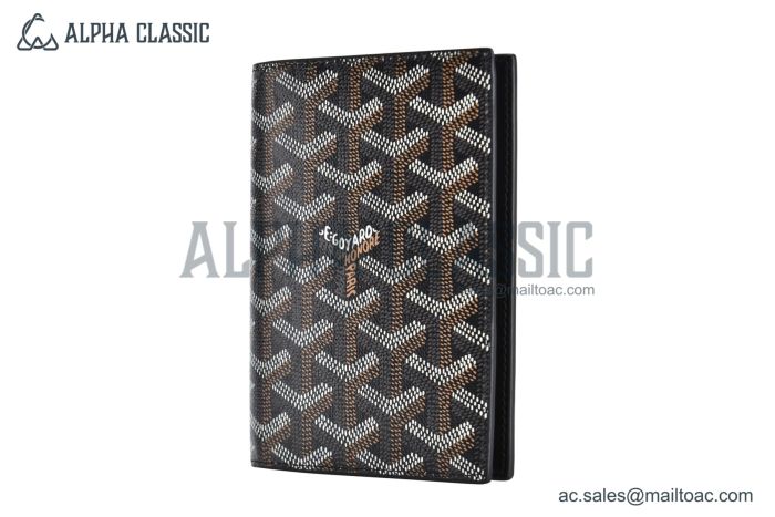 Goyard Grenelle Passport Cover Black