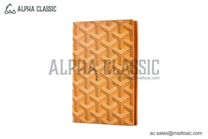 Goyard Grenelle Passport Cover Yellow