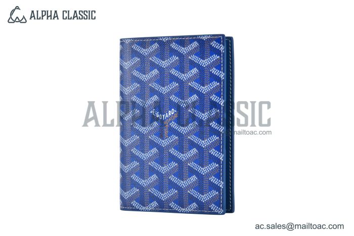 Goyard Grenelle Passport Cover Sky Blue