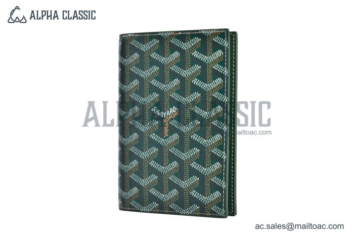 Goyard Grenelle Passport Cover Green
