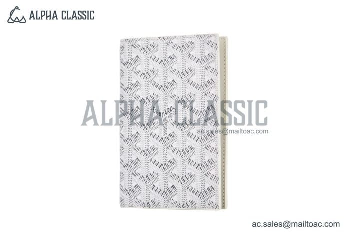 Goyard Grenelle Passport Cover White