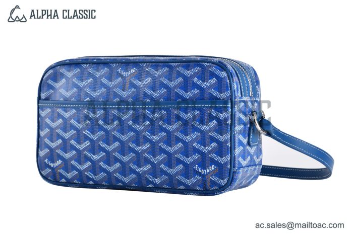 Goyard Cap-Vert PM Bag Canvas & Calfskin Sky Blue