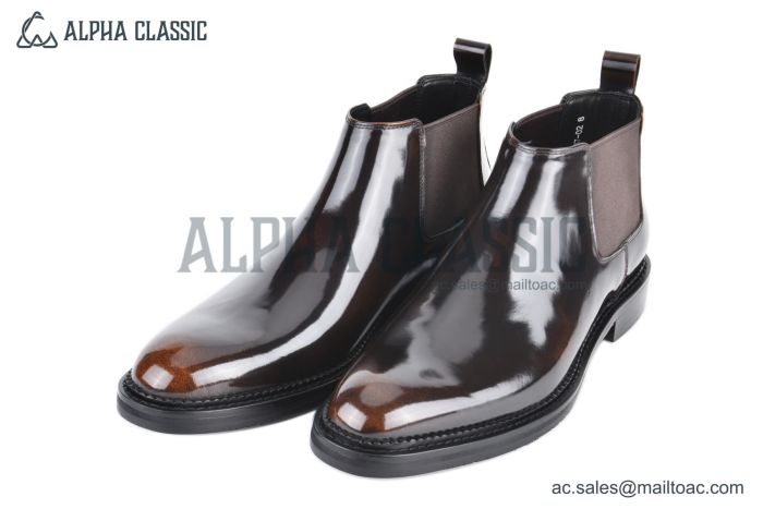 Prada Classic Smooth Boot II Brown Burnished Leather