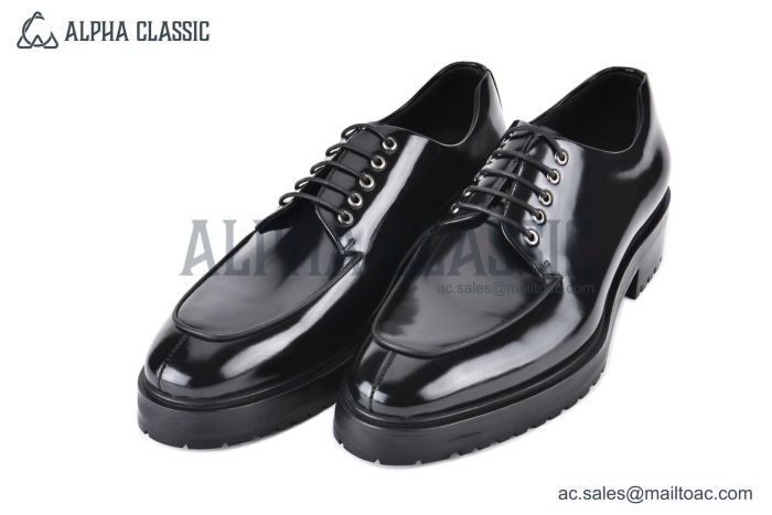 Prada Lace-up Derby Black Patent Leather
