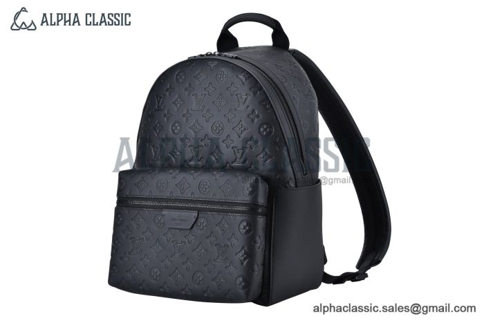 LV Discovery Backpack Monogram Shadow Leather Black M46553