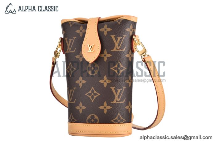 LV Fold Me Pouch Monogram Canvas Brown M80874
