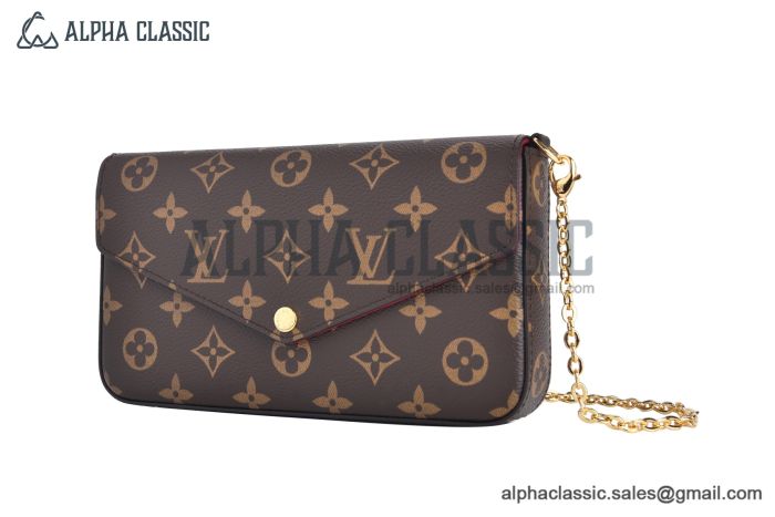 LV Félicie Pochette Bag Monogram Canvas Brown M81896