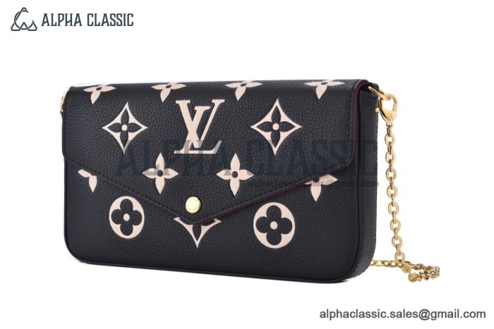 LV Félicie Pochette Bag Monogram Empreinte Leather Black M82479