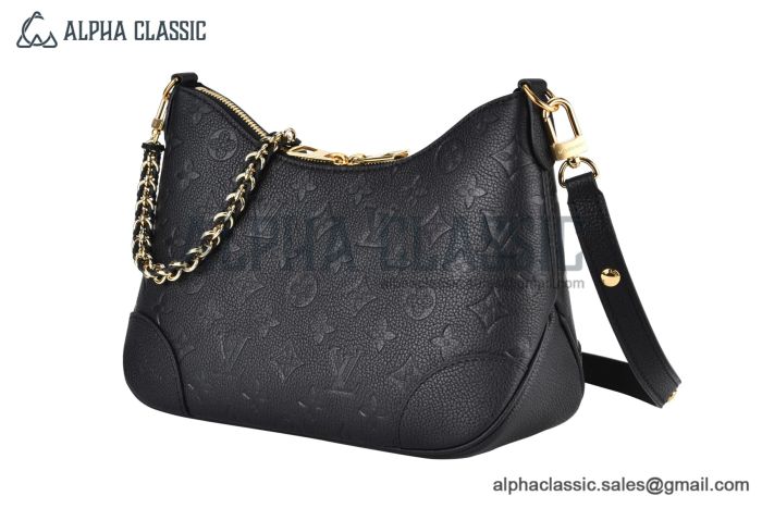 LV Boulogne PM Bag Monogram Empreinte Leather Black M12930
