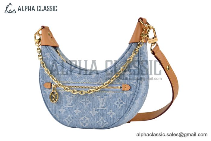 LV Loop Bag Monogram Denim Canvas Blue M24846