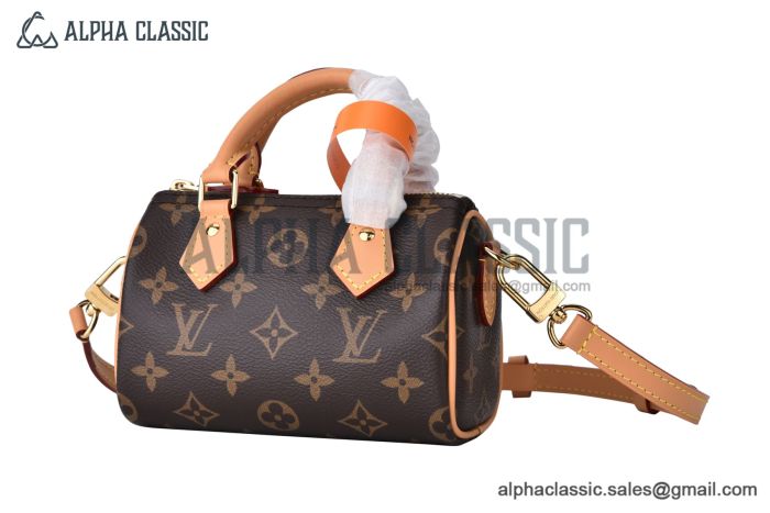 LV Nano Speedy Bag Monogram Canvas Brown M81085