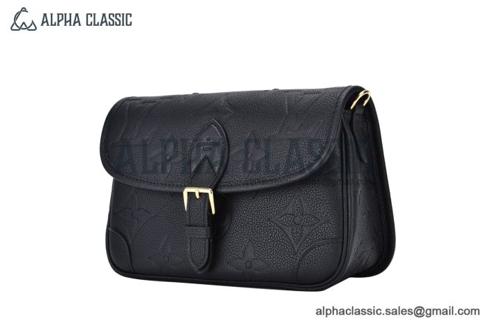 LV Diane Bag Monogram Empreinte Leather Black M46386
