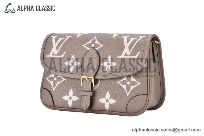 LV Diane Bag Monogram Empreinte Leather Cream M46583