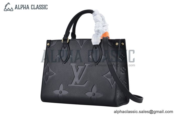 LV OnTheGo PM Bag Monogram Empreinte Leather Black M45653