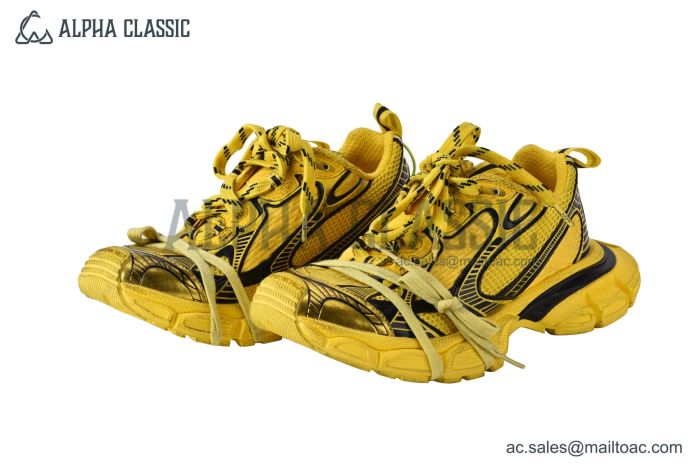 Balenciaga 3XL Extreme Laces Logo Sneaker in Yellow