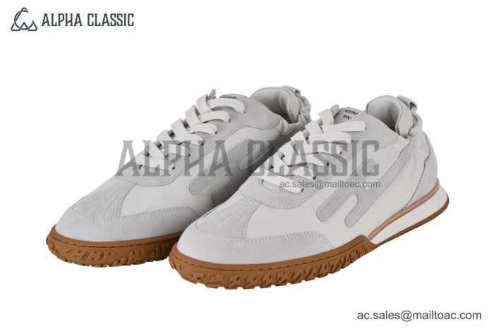 Hermes Jet Sneaker Canvas & Suede Blanc