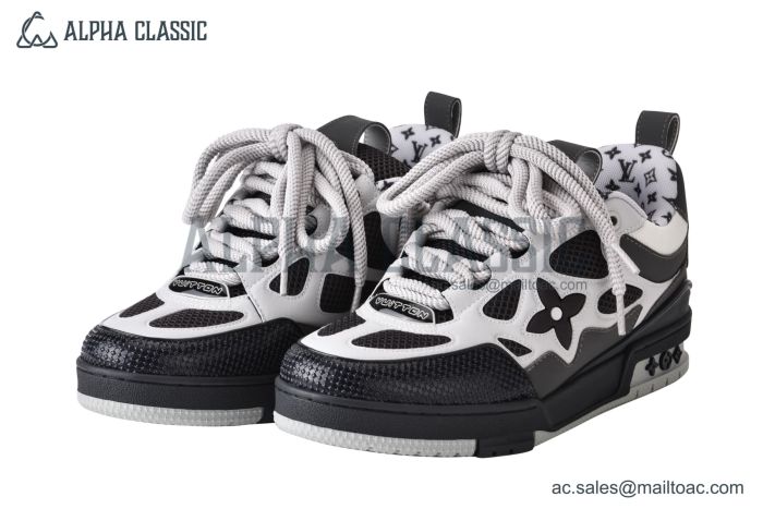 LV Skate Sneaker Gray & Black & White 1AC52K