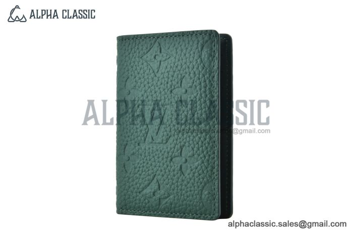 LV Pocket Organizer Wallet Dark Green Monogram Leather M83067