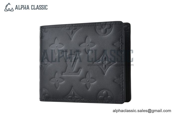 LV Multiple Wallet Black Calf Monogram Leather M62901