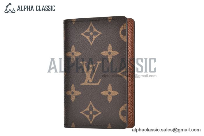 LV Pocket Organizer Wallet Brown Monogram Canvas M60502