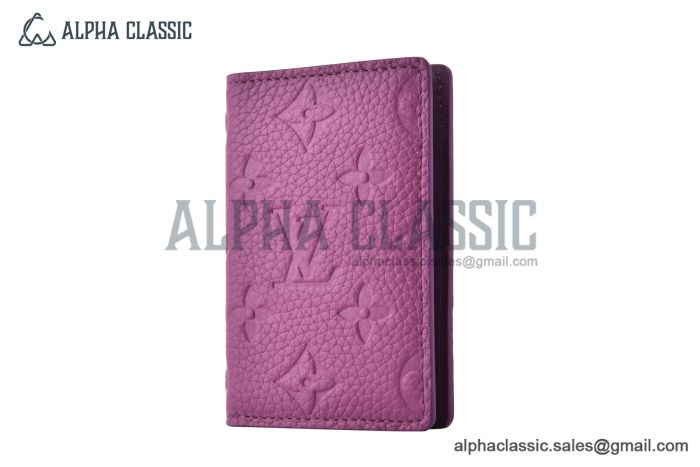 LV Pocket Organizer Wallet Purple Night Monogram Leather M83069