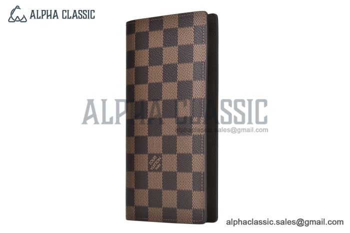 LV Brazza Wallet Brown Damier Graphite Canvas N60017