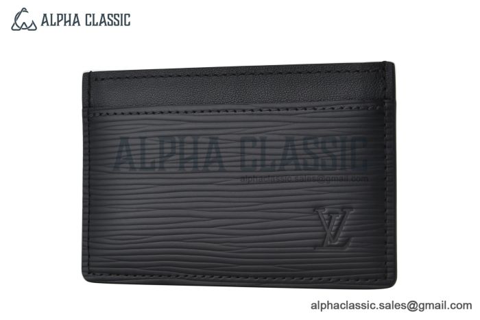 LV Card Holder Black Epi Leather M63512