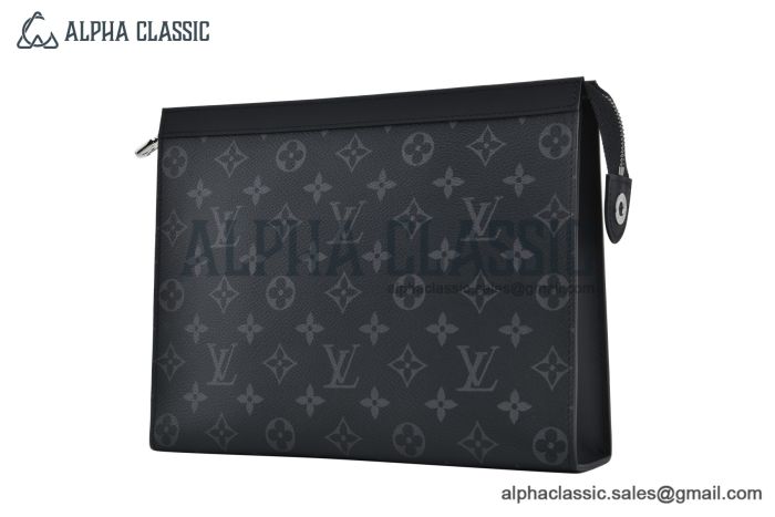 LV Pochette Voyage MM Black Monogram Eclipse Canvas M61692