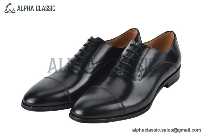 Dior Timeless Black Waxed Leather Oxford