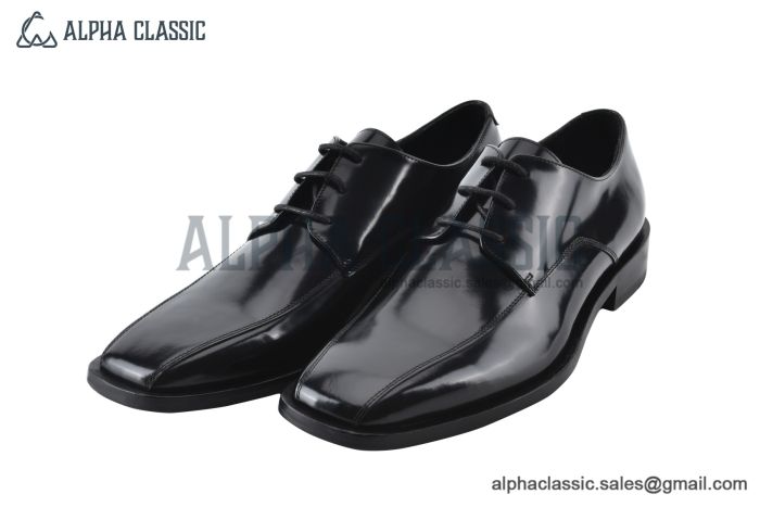 Balenciaga Black Waxed Leather Derby