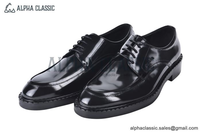 Prada Brushed Black Leather Derby II