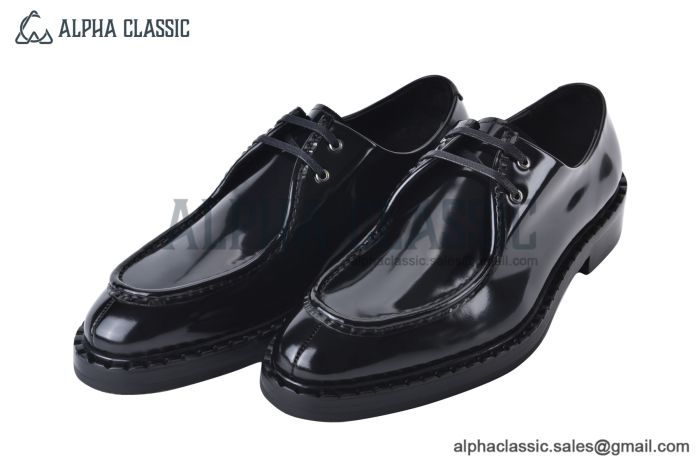Prada Brushed Black Leather Derby I