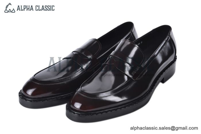 Prada Brown Brushed Leather Loafer