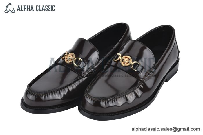 Versace Medusa '95 Dark Brown Patent Leather Loafer