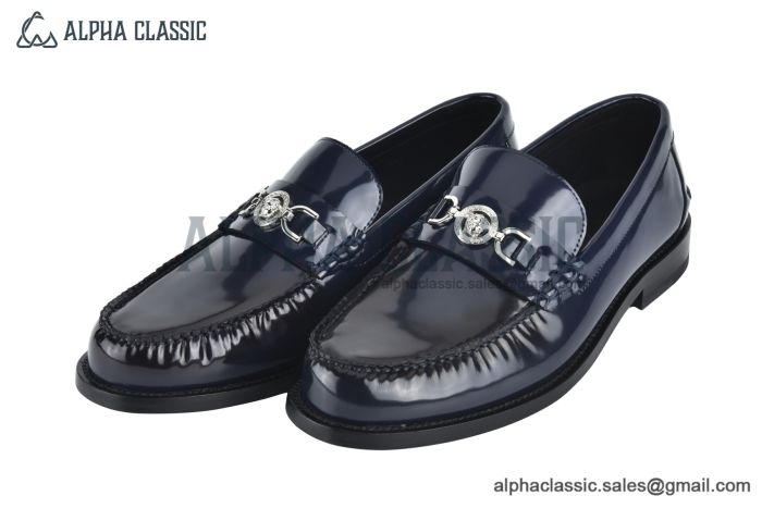 Versace Medusa '95 Dark Blue Patent Leather Loafer