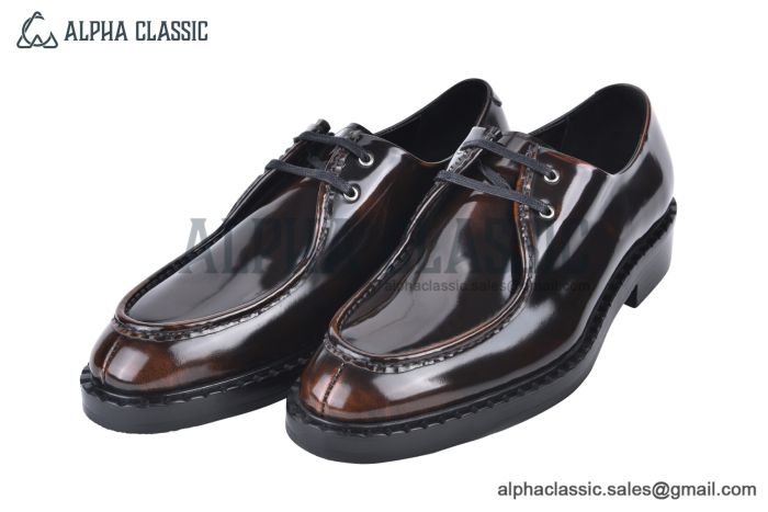 Prada Brushed Brown Leather Derby I