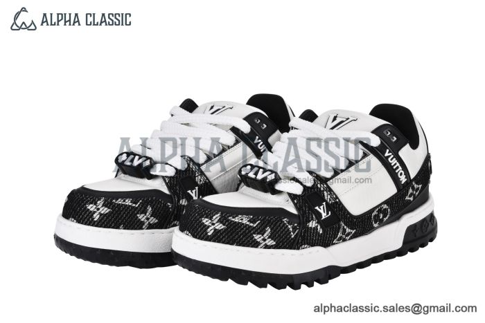 LV Trainer Maxi Sneaker Monogram Denim Black 1ACXAG