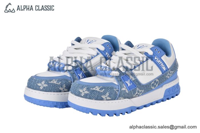 LV Trainer Maxi Sneaker Monogram Denim Blue 1ACWHW
