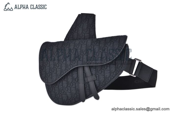 Dior Saddle Black Oblique Jacquard