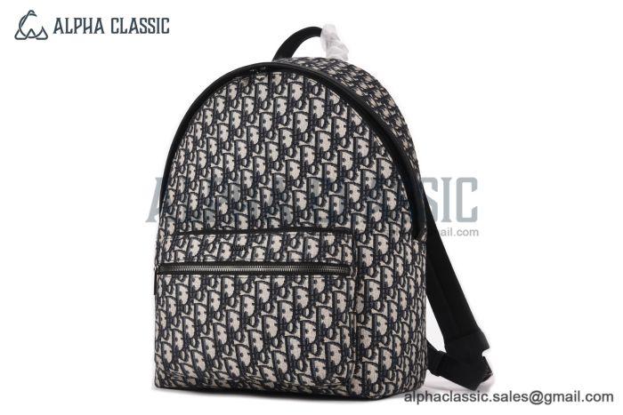 Dior Rider Backpack Beige & Black Oblique Jacquard
